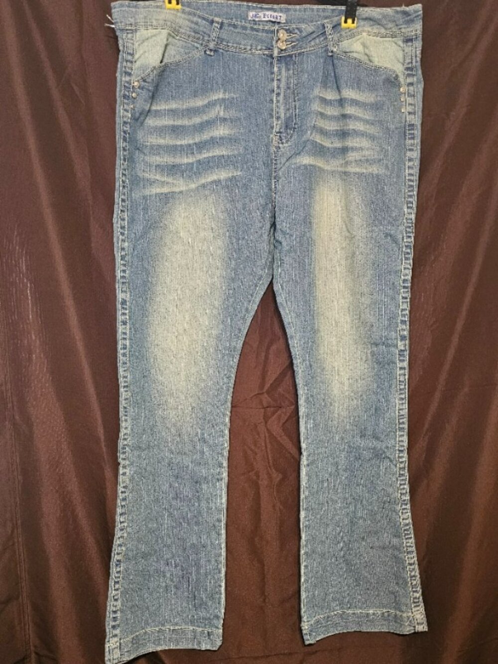 NWT Exocet Y2K Whiskered Bootcut Jeans Flap Pocket Plus Size 16, 22, 24